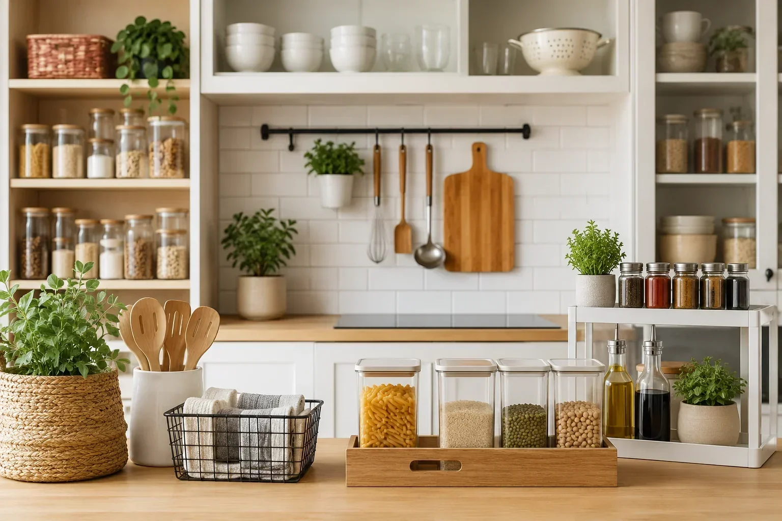 Messy Kitchen Storage - Organize Essentials for Faster Cooking
